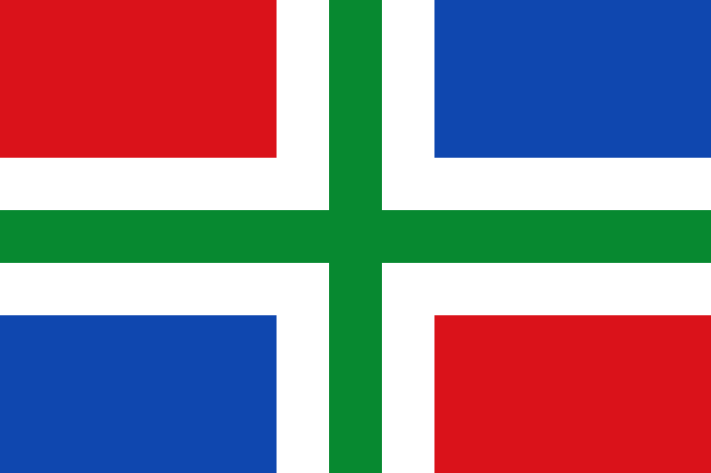 Vlag van de provincie groningen