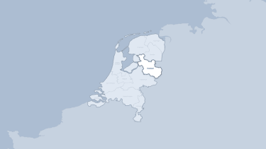 Kaart van de provincie Overijssel
