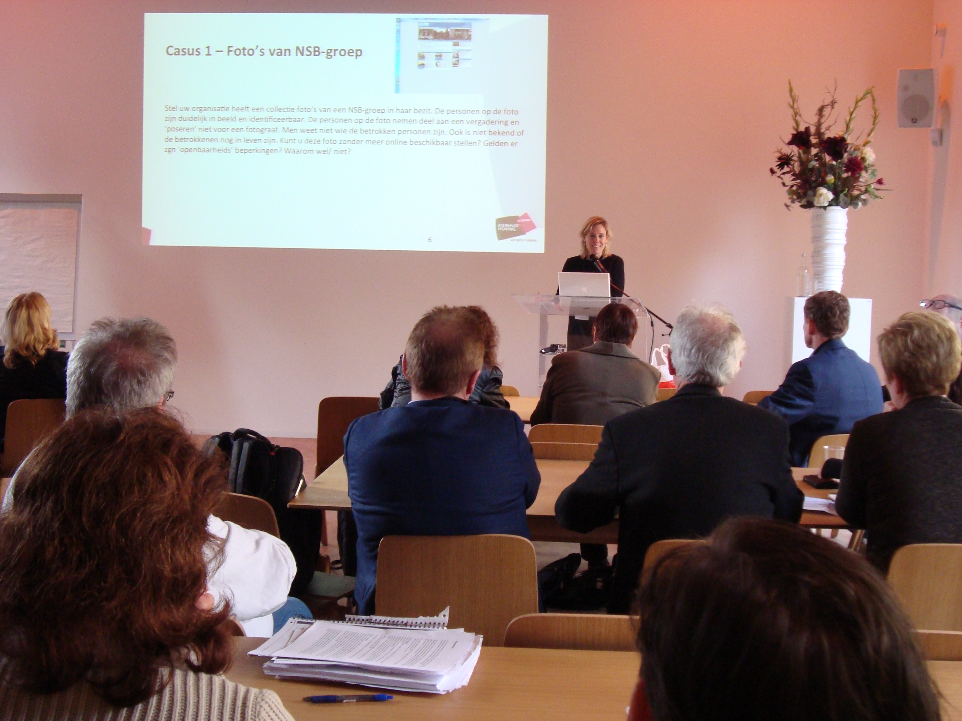 De workshop van advocaat Mirjam Elferink over openbaarheidsbeperkingen.