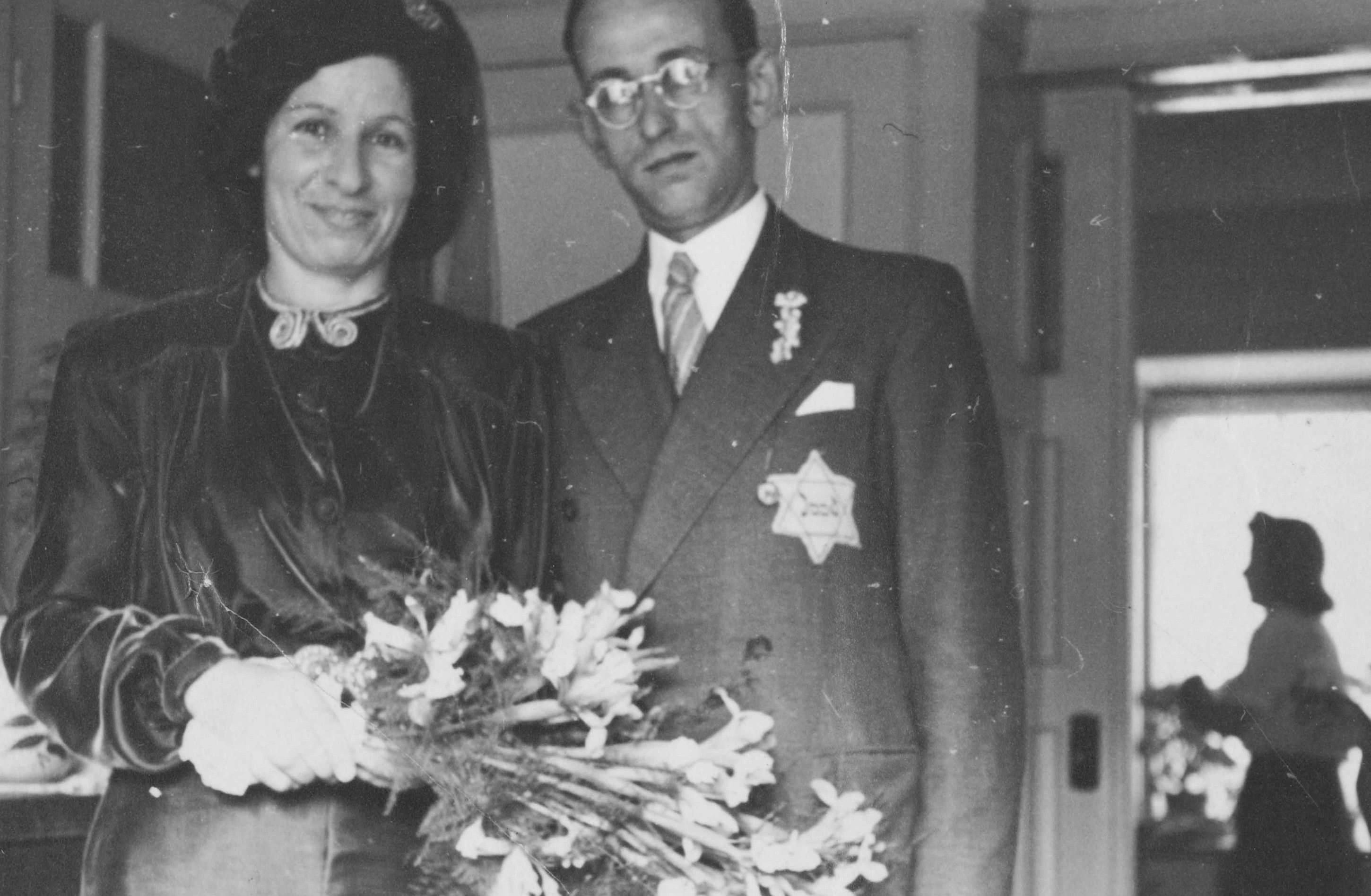 Joods huwelijk in Scheveningen op 5 mei 1942